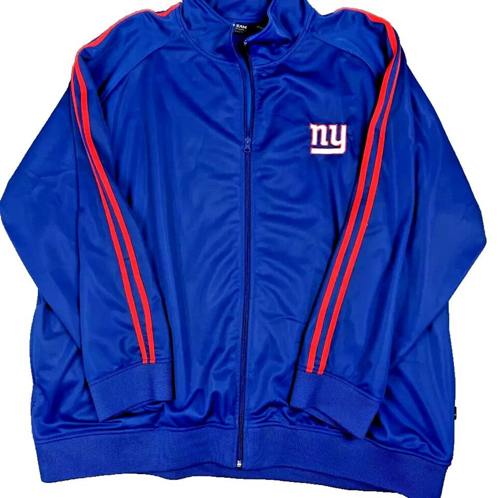 New York Giants NFL Team Apparel Full Zip Jacket Coat Embroidered Size 4X Womens